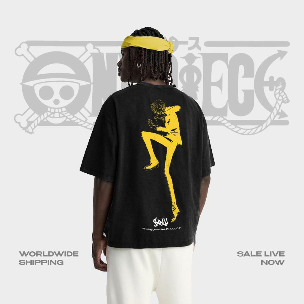 Camiseta negra de calle Neon Black Leg