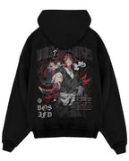 Sudadera con capucha lavada unisex Demon Slayer