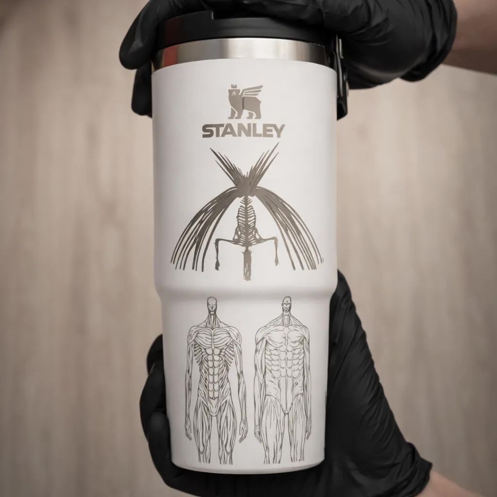 Attack on Titan Themed engraved Stanley Tumbler Cup