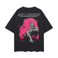 Chemise streetwear noire Threaded Tyrant Y2K