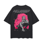 Chemise streetwear noire Threaded Tyrant Y2K