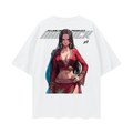 Camiseta streetwear Y2K Emperatriz Serpiente blanca