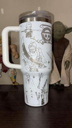 Vaso con Tapa de One Piece