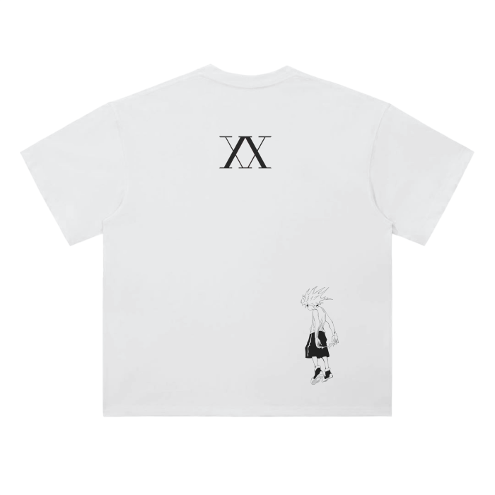 T-shirt Silent Assassin Streetwear blanc lourd