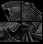 T-shirt unisexe délavé imprimé Solo Leveling