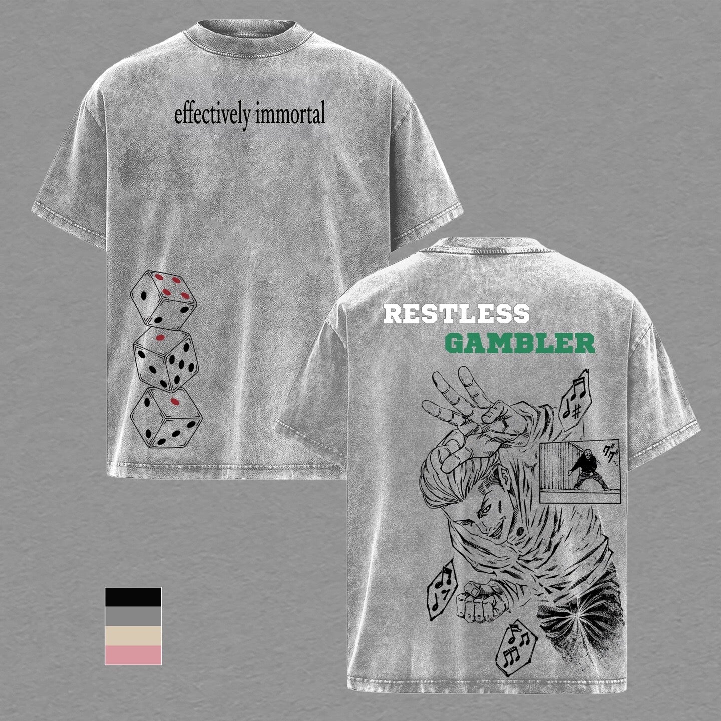 T-shirt/Col Ras Du Cou/Sweat À Capuche Lavé Jujutsu Kaisen Hakarikinji