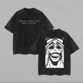 T-shirt unisexe délavé imprimé Solo Leveling