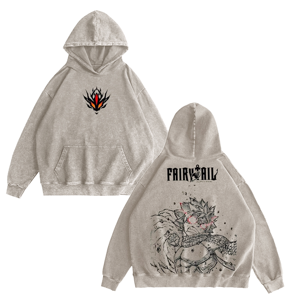 Fairy Tail: Natsu Dragneel Camiseta/Sudadera/Sudadera con capucha vintage
