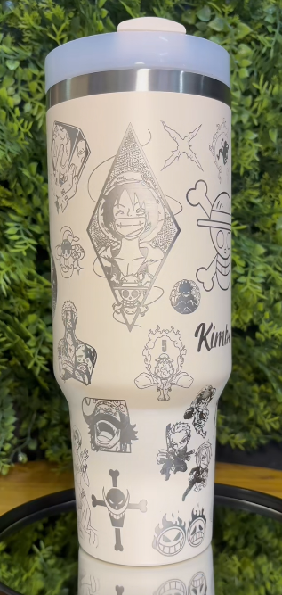 One Piece Themed engraved Stanley Tumbler Cup