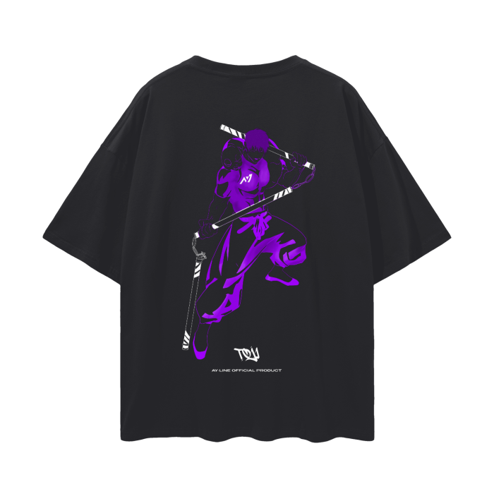T-shirt Streetwear Noir « Sorcerer Killer Neon »