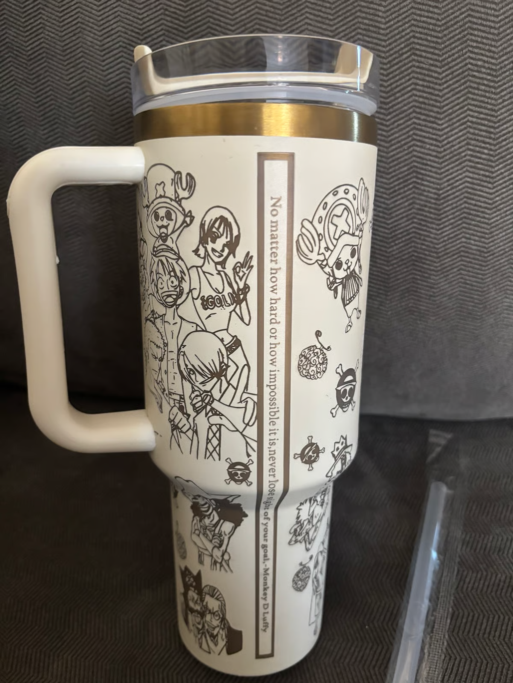 Vaso con diseño de One Piece