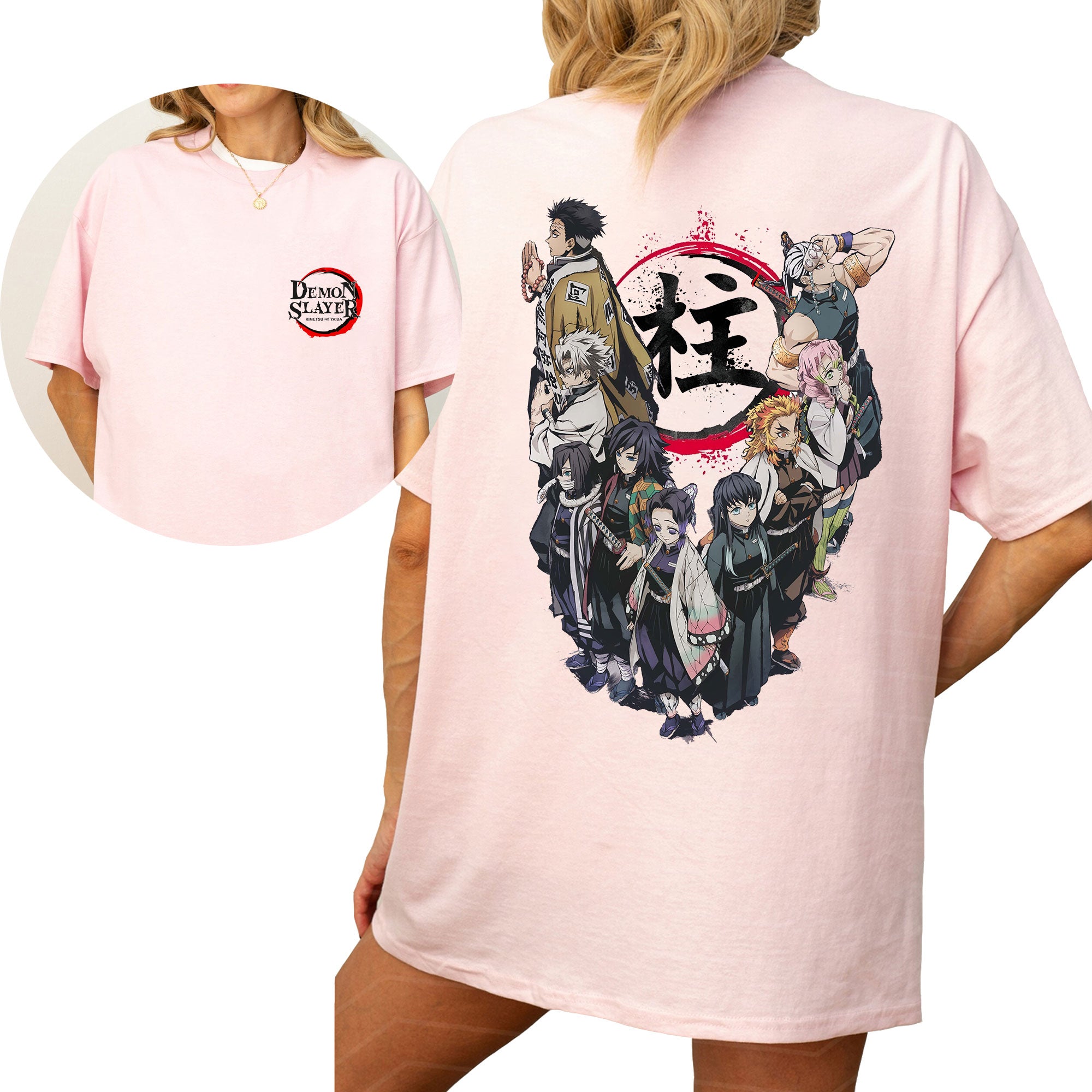 Camiseta unisex para amantes del anime Demon Slayer Pillars - Sudadera - Sudadera con capucha