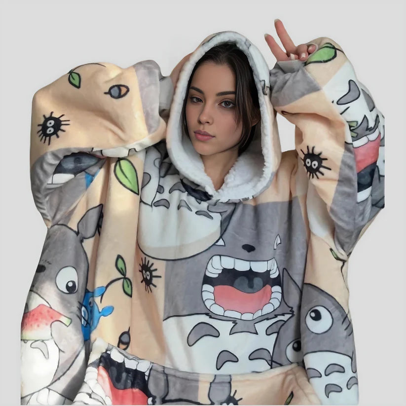 Sudadera manta extragrande de anime y dibujos animados