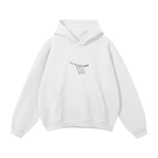 Sweat à capuche streetwear Y2K Pirate Hunter blanc