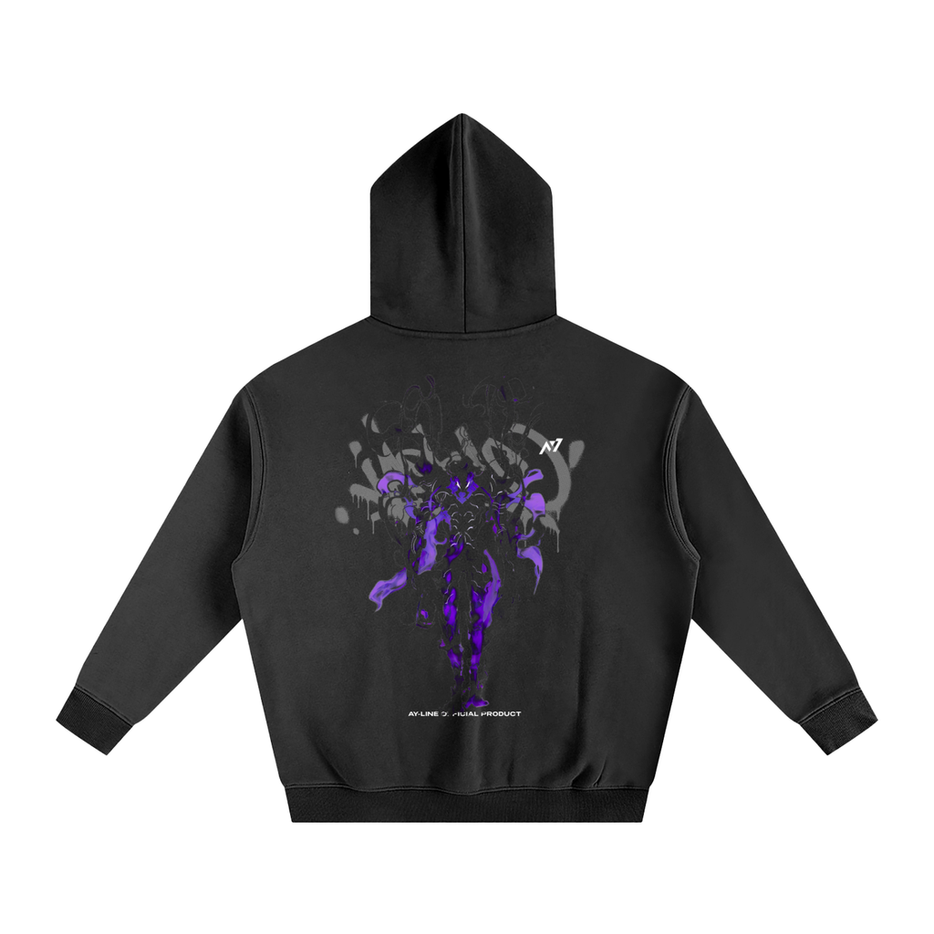 Sudadera con Capucha King of the Ants Streetwear Negra-Solo Leveling