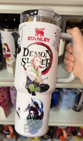 Demon Slayer Themed engraved Stanley Tumbler Cup