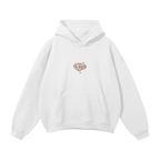 Sudadera con capucha blanca Flame Rogue Streetwear