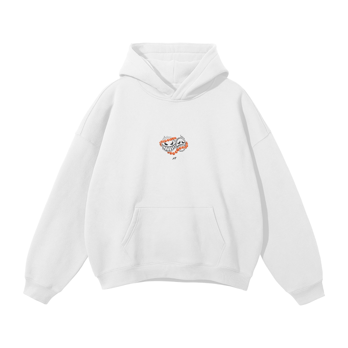 Sudadera con capucha blanca Flame Rogue Streetwear