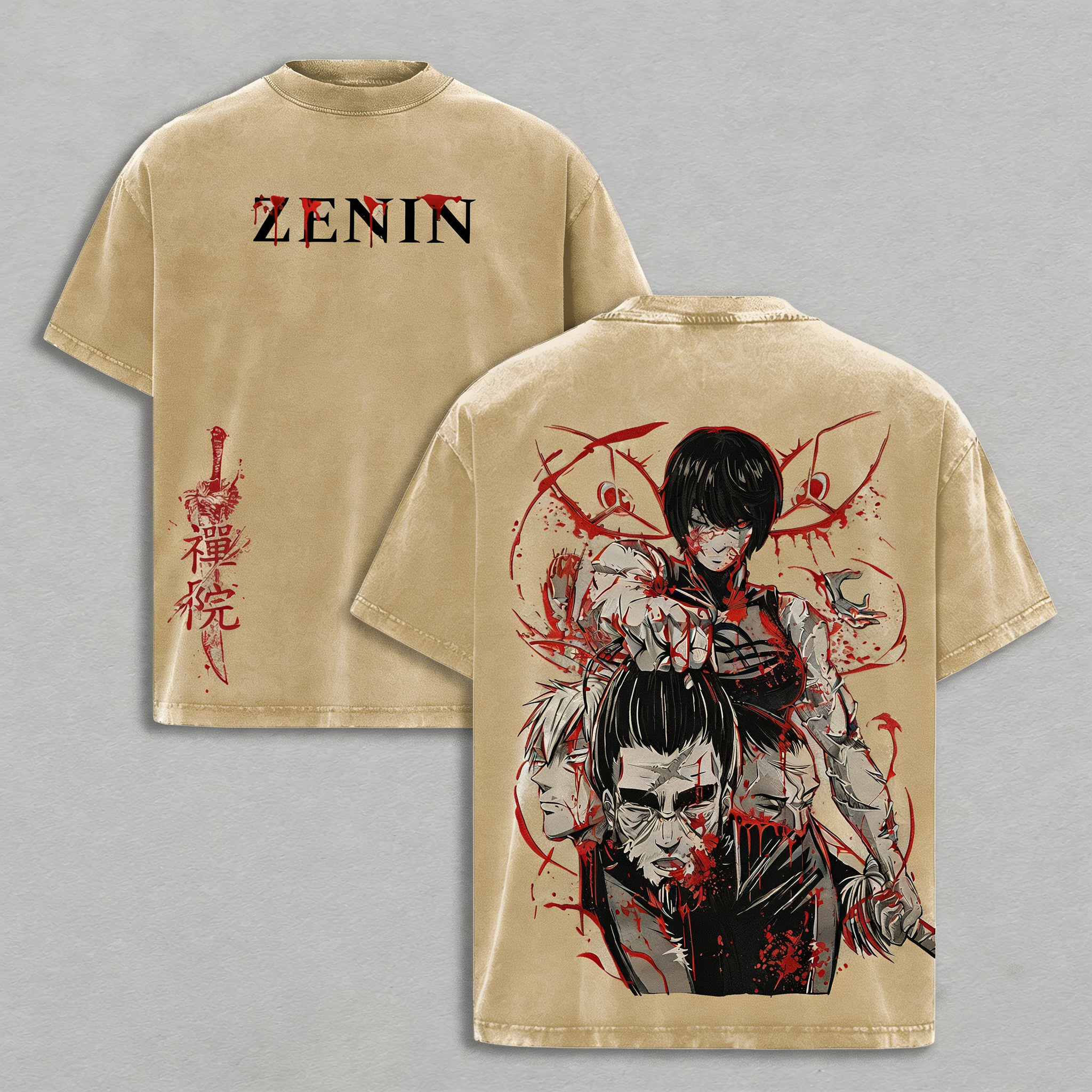 Maki Zenin, Jujutsu Kaisen Anime, Camiseta desgastada/Sudadera de cuello redondo/Sudadera con capucha