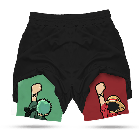 Pantalones cortos de rendimiento Luffy y Zoro