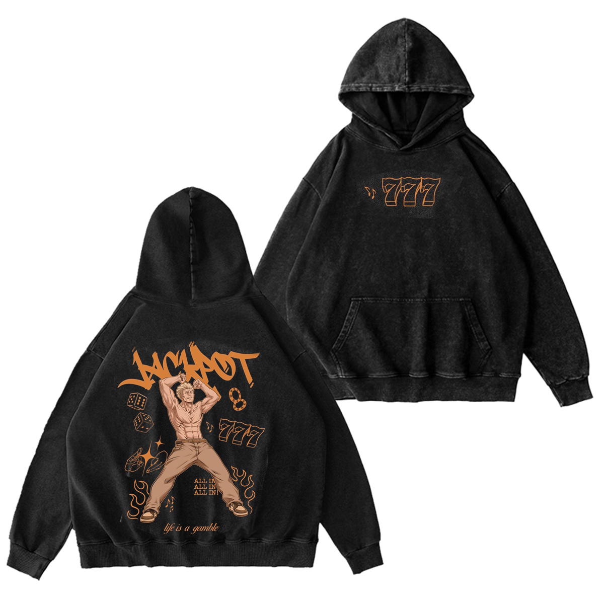 Camiseta/Sudadera/Sudadera con capucha Jujutsu Kaisen lavada
