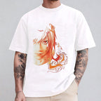 T-shirt/Sweat-shirt à capuche/Col rond oversize animé Death Note L