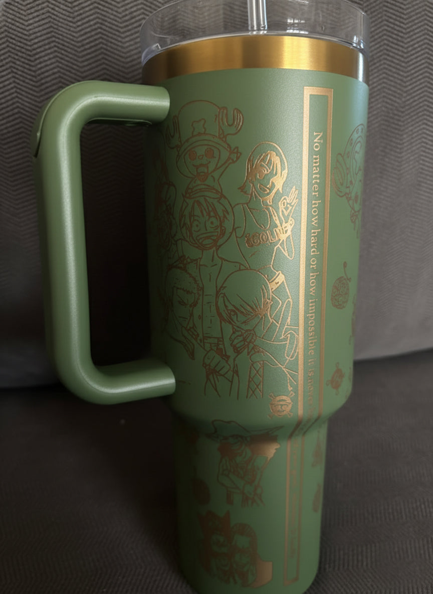 Vaso con diseño de One Piece
