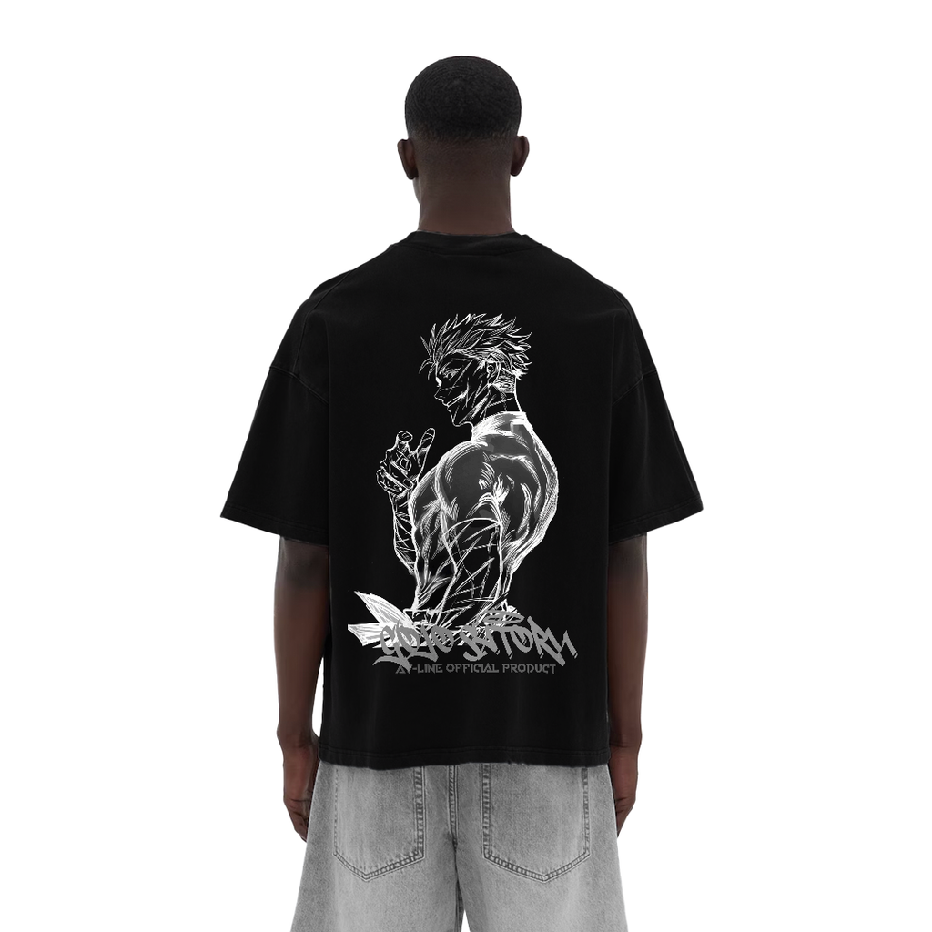 Camisa "The Honored One" de Streetwear Negra