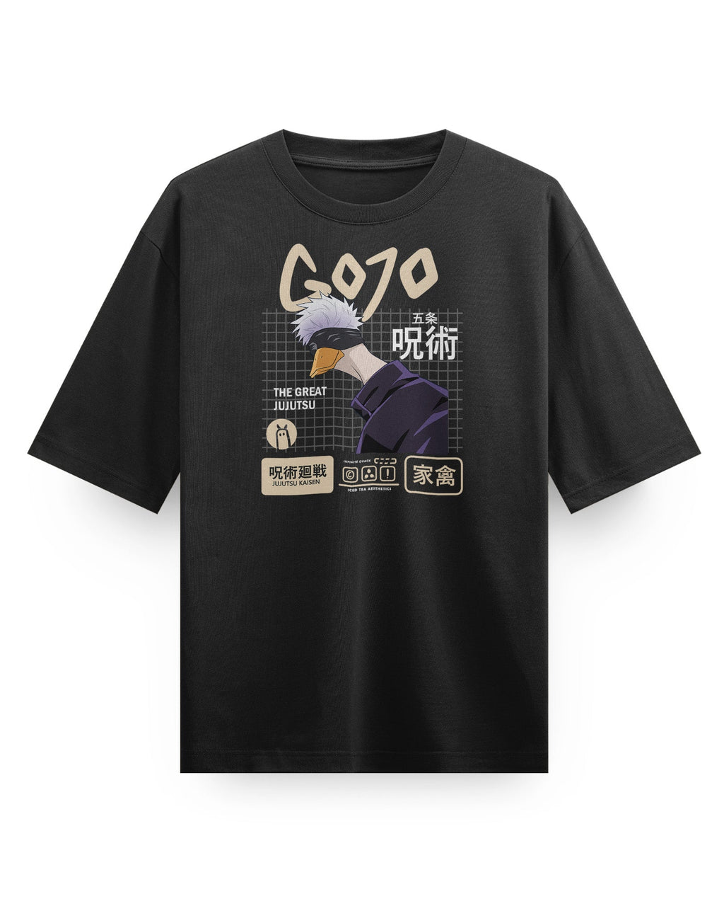 Gojo Duck - Camiseta Pesada Oversized