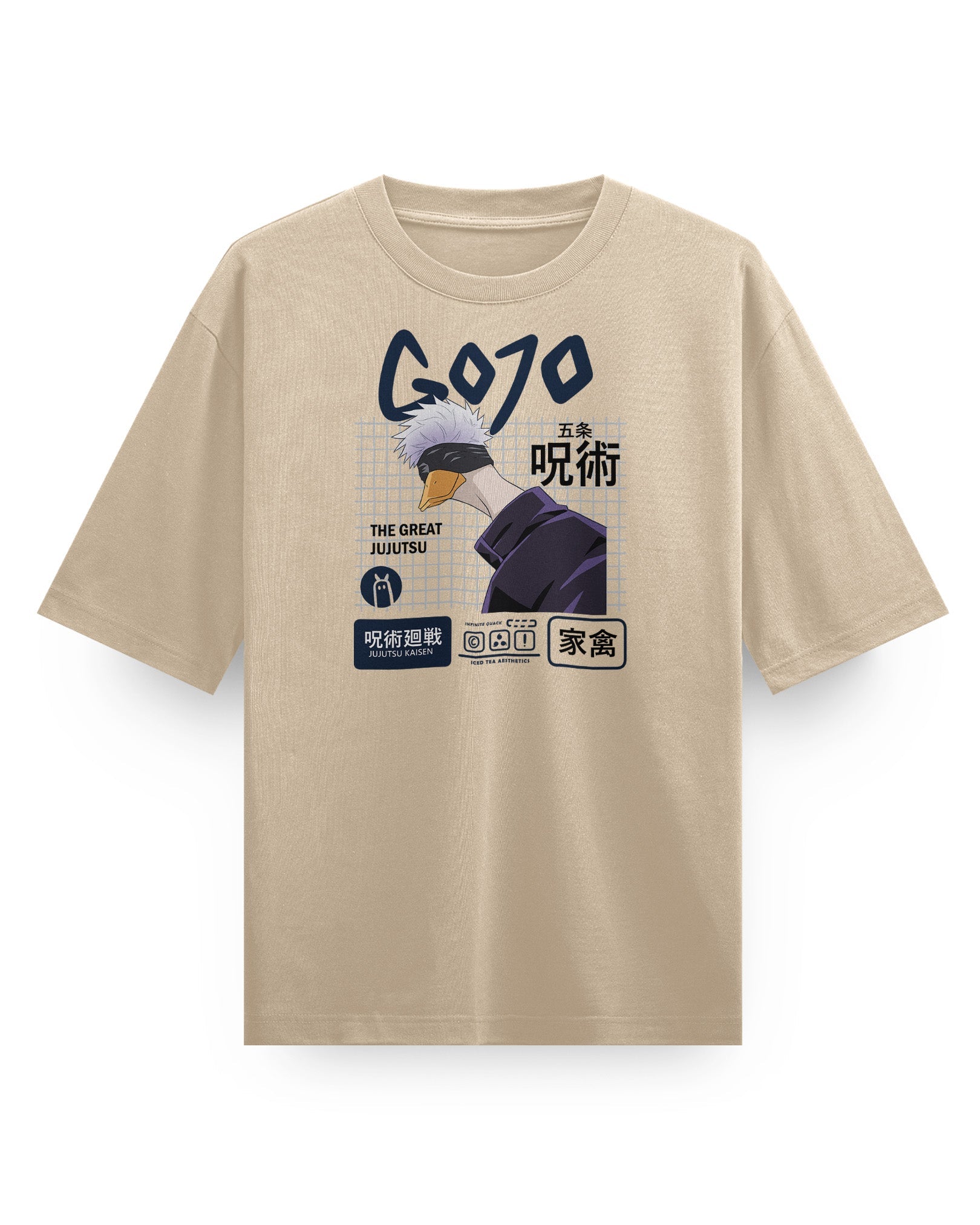 Gojo Duck - Camiseta Pesada Oversized