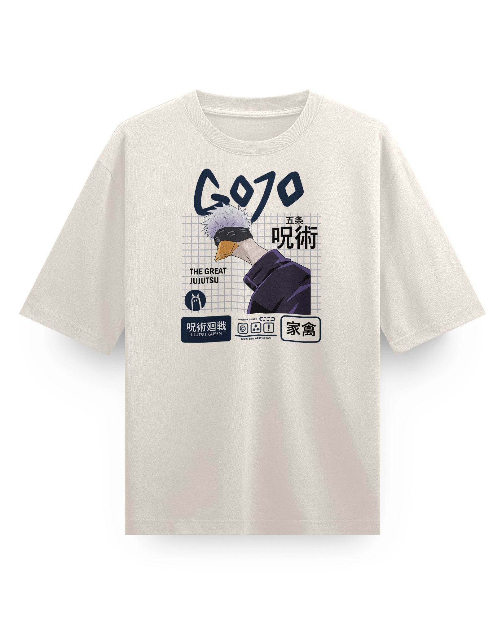 Gojo Duck - Camiseta Pesada Oversized