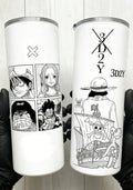 One Piece 3D2Y Manga Tumbler | Luffy & Crew 20oz Insulated Skinny Travel Cup