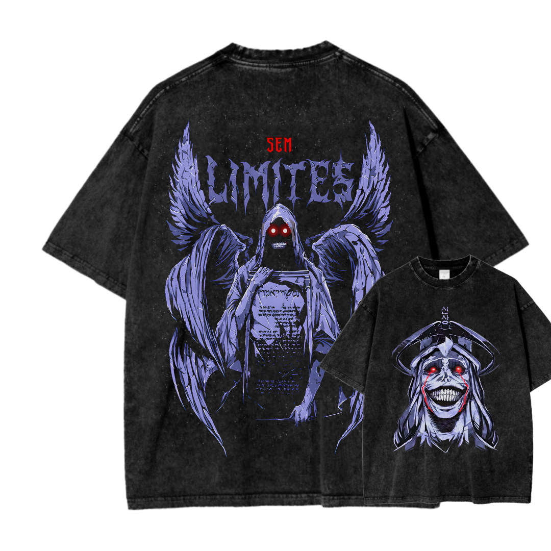 Camiseta lavada de ajuste unisex Solo Leveling