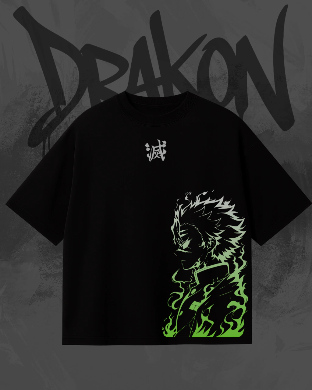 Camiseta unisex lavada Demon Slayer Metsu Anime