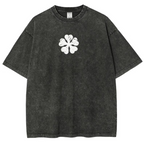 Camiseta de anime Black Clover con lavado vintage