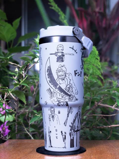 One Piece Themed engraved Stanley Tumbler Cup
