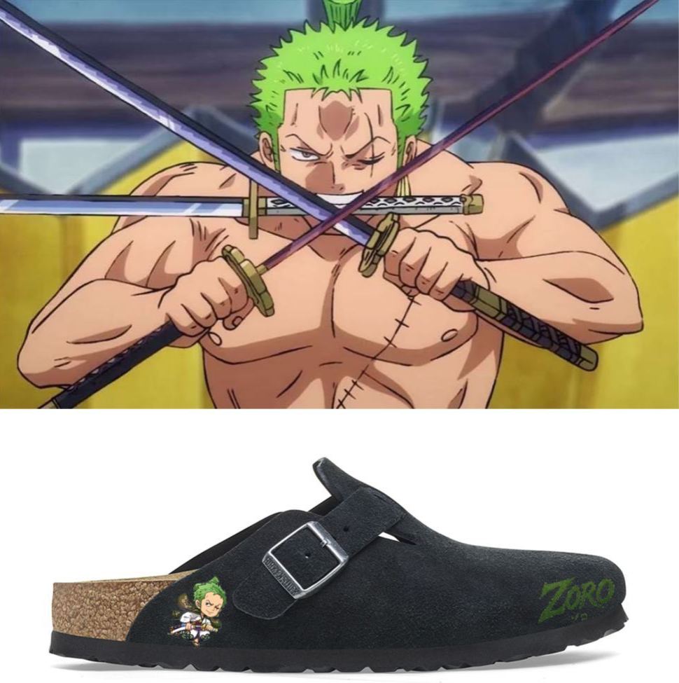 Anime One Piece Unisex Plantilla Suave Boston Piel Ante