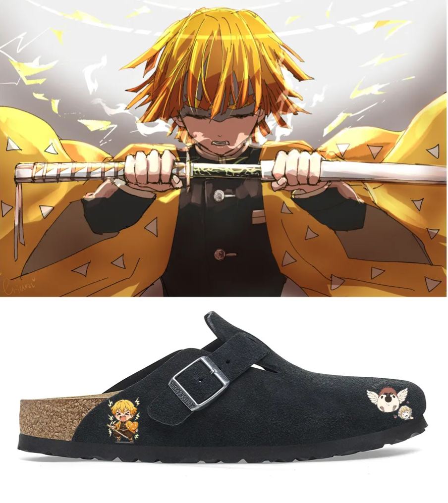 Anime Demon Slayer Unisex Plantilla Blanda Boston de Ante