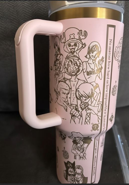 Vaso con diseño de One Piece
