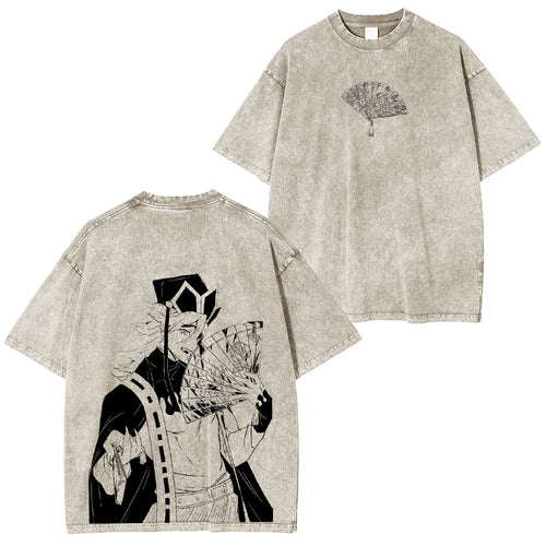 T-shirt délavé Douma Demon Slayer