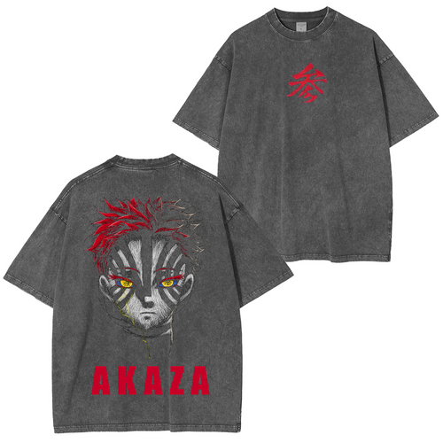T-shirt Unisexe Délavé Demon Slayer Anime