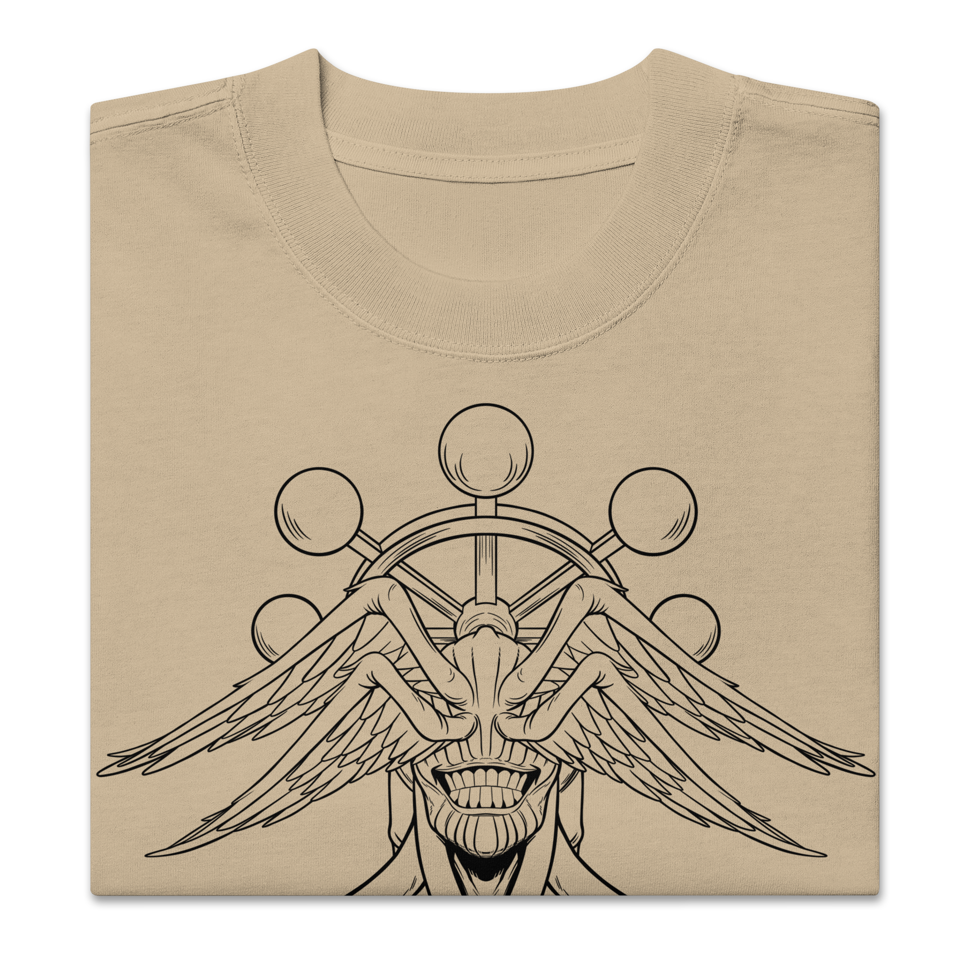 Mahoraga (Tesoro) - Camiseta ancha de tejido grueso