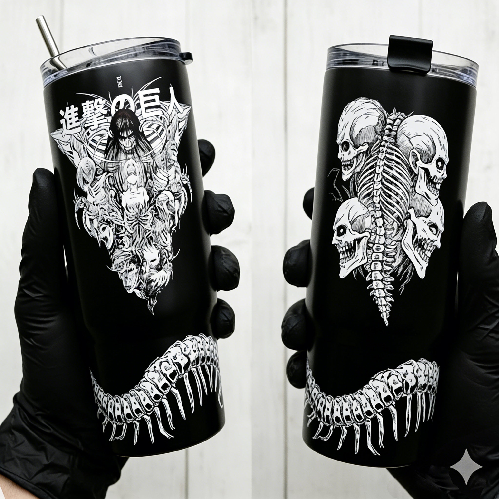 Attack on Titan Themed engraved Stanley Tumbler Cup