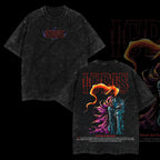 Sung Jin-Woo Solo Leveling Anime Double Printed Oversize Lightweight Acid Washed Tee-Limited Edition