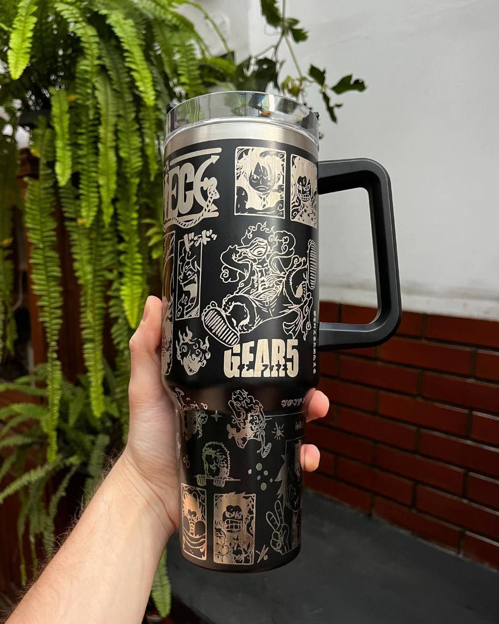 Vaso con diseño de One Piece