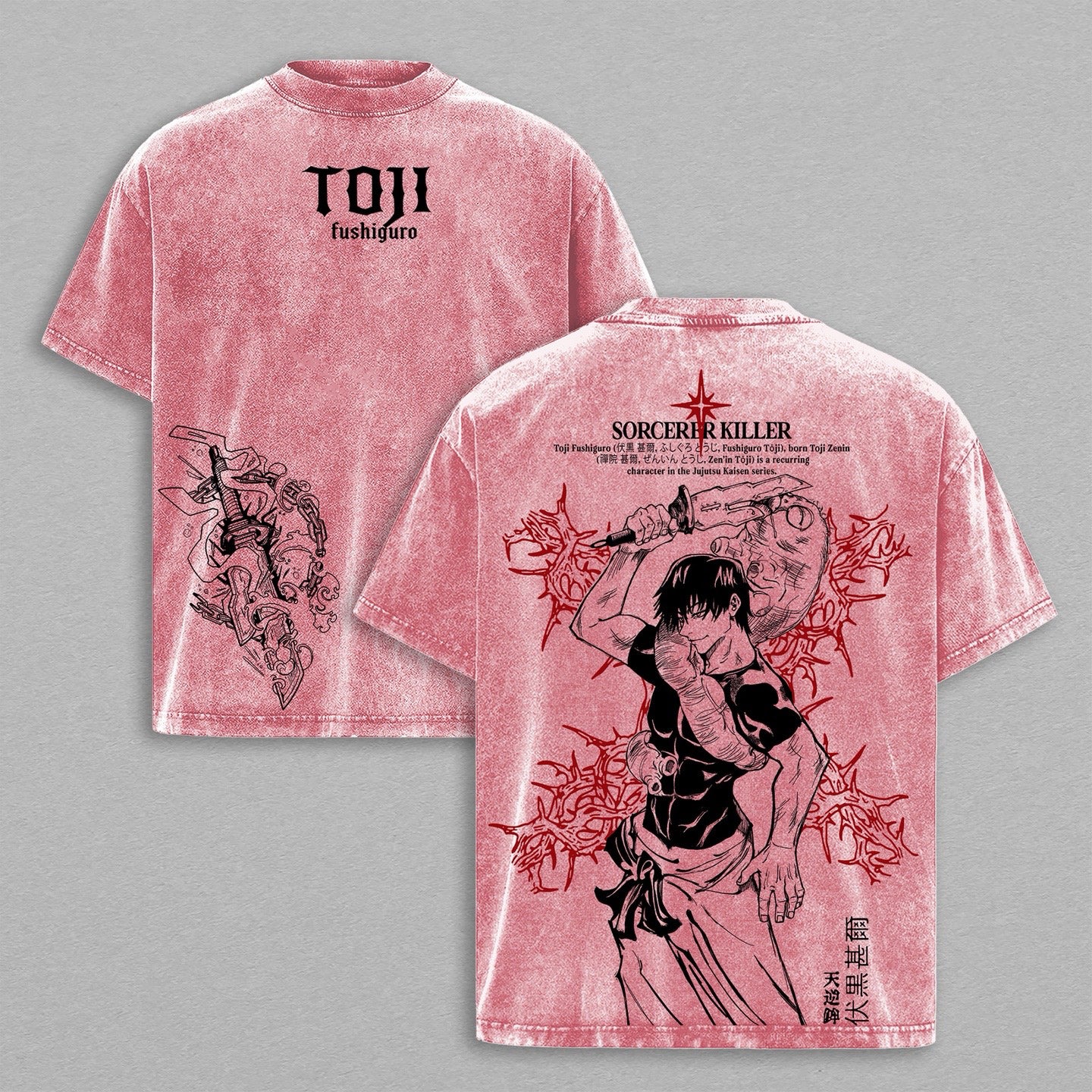 Jujutsu Kaisen Toji Fushiguro Washed T-shirt/Crewneck/Hoodie