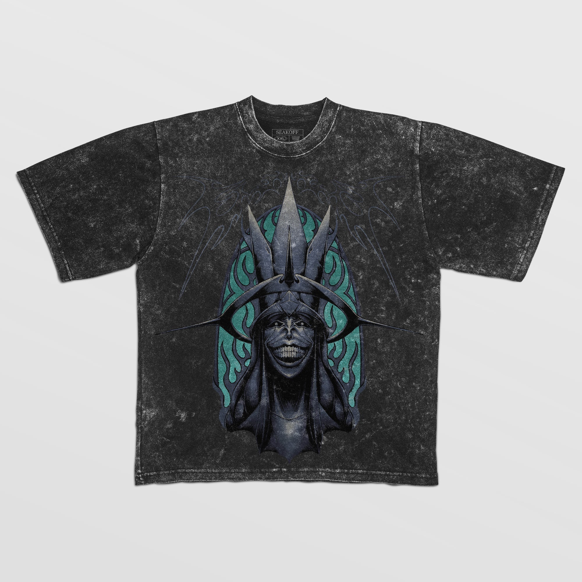 Camiseta gráfica de anime Solo Leveling vintage - Diseño Monarca de Escarcha | Camiseta de calidad premium