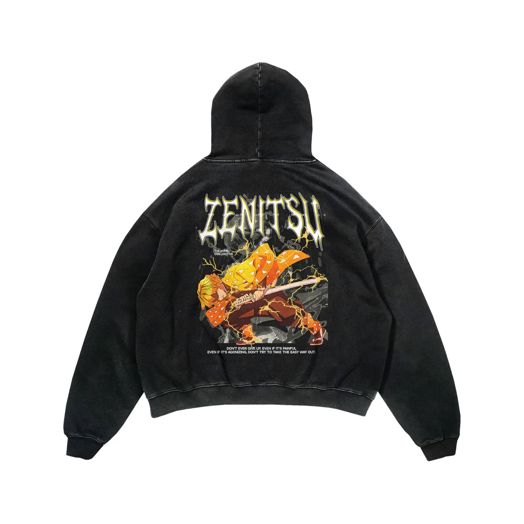 Sudadera con capucha vintage de Zenitsu | Demon Slayer