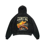 Sudadera con capucha vintage de Zenitsu | Demon Slayer