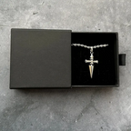 Collar con cadena de juicio de accesorios de anime, colgante de Hunter X Hunter, regalo de joyería para hombre